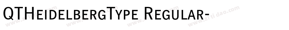 QTHeidelbergType Regular字体转换